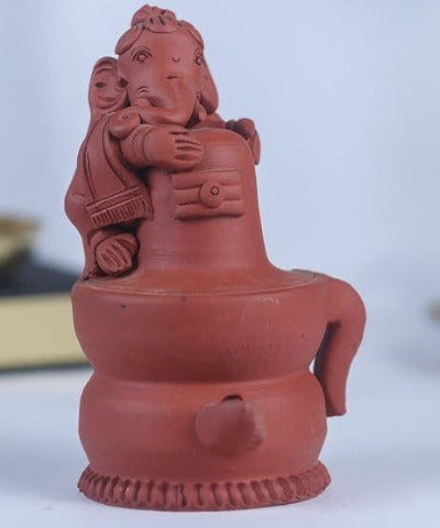 Khavi Arts Handmade Terracotta Clay Duck Diya/Deepa