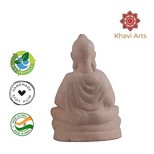 Khavi Arts Handmade Terracotta Vaastu Buddha | Ideal for Home Decor & Festive Decor| Eco Friendly Showpiece for Living Room